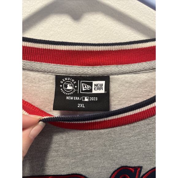 Boston Red Sox MLB XXL New Era Pullover Sweatshirt Mens Red 2XL - Picture 3 of 6